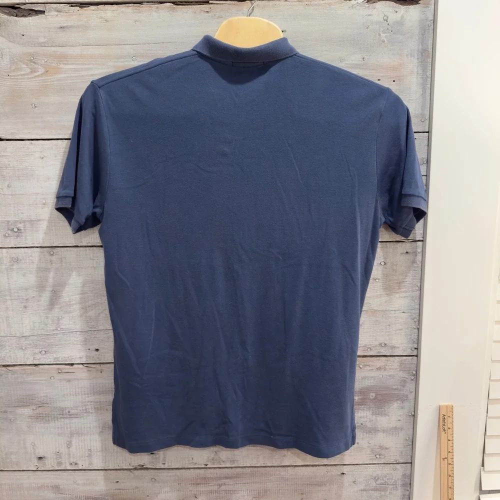 1486 | Polo Ralph Lauren Classic Fit Cotton Pique Polo Shirt Blue Mens L Preppy